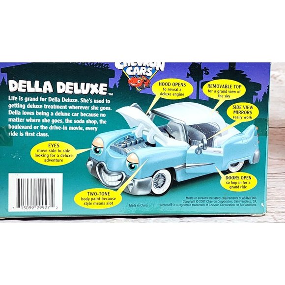 Chevron Cars Della Deluxe Collectible Toy - Moveable Eyes, Two-Tone Paint Gift - Picture 2 of 14